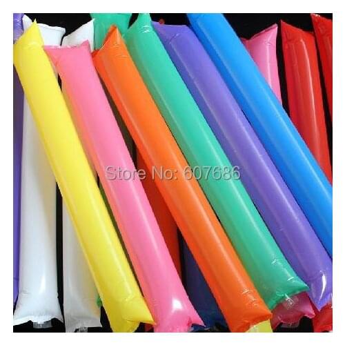 400 Pieces Thin Inflated New Year Noisemaker Sticks Inflatable Spirit Stick Party Cheer Playing Toy Supplies Fast Free Shipping