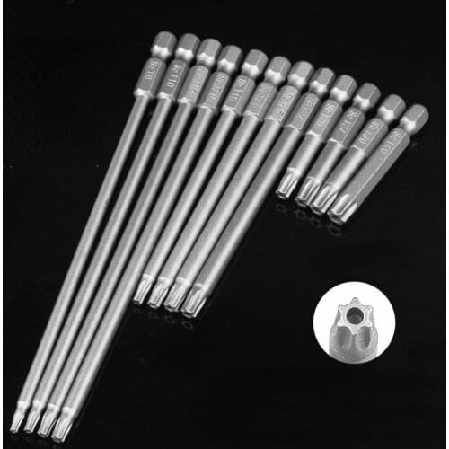 8/10/11 pcs Plum blossom Bits hollow batch screwdriver drill head peeling batch head set T5-T40