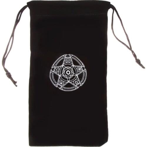 Velvet Pentagram Tarot Card Bag Toy Jewelry Home Mini Drawstring Package