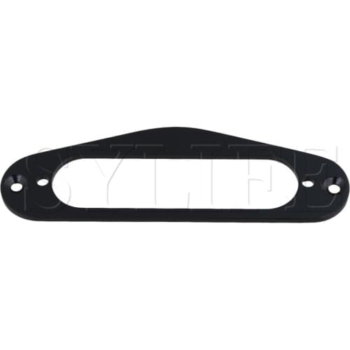 Black Alloy Guitar Single Coil Neck Pickup Surround Ring 7x1.6cm Inner