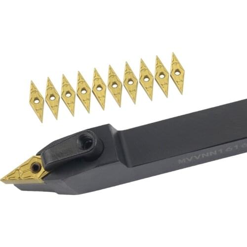 MVVNN1616 MVVNN2020 MVVNN2525 MVVNN3232 External Turning Tool Holder VNMG16 Carbide Inserts MVVNN Lathe Cutting Machine Tools