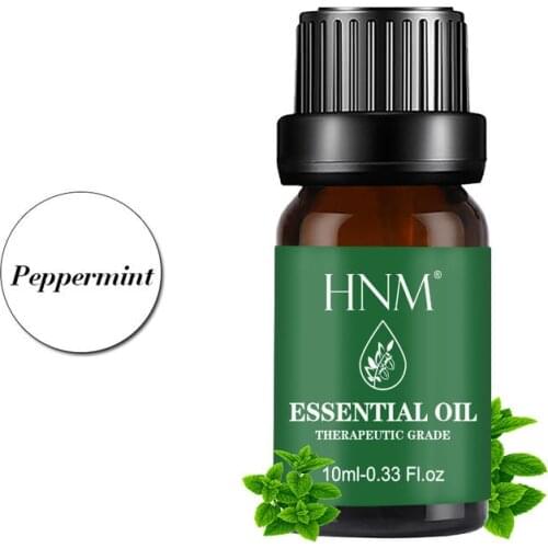 HNM 10ml Peppermint Pure Essential Oils For Humidifier Oil Diffuser Aromatic Perfume Orange Lavender Tea Tree Sandalwood Jasmine