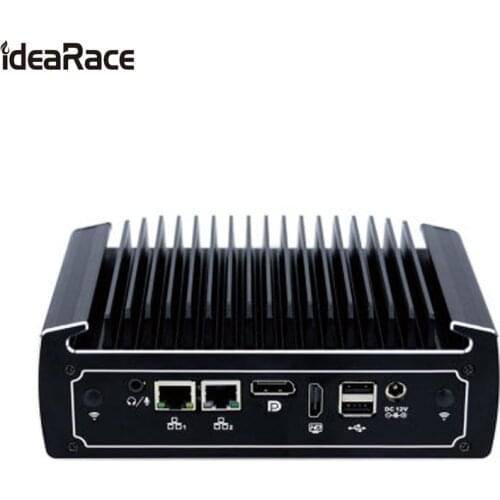 Idearace Fanless mini pc 8th Gen Intel Quad Core i5 8250u i7 8550U 4k 8Mb Linux computer Dual Nic Nvidia PCs with SIM Card Slot