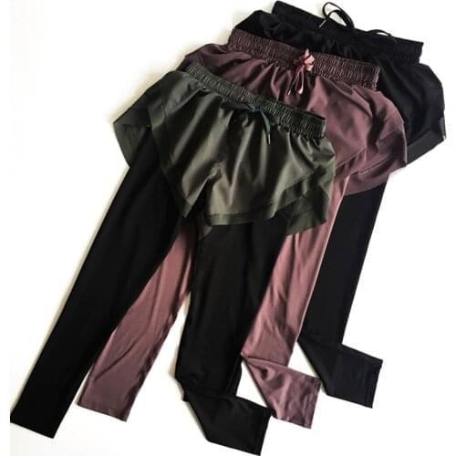 Capris Womens Tight Elastic Fast Dry Tight Outdoor Sports Running Fitness High Waist Anti Light Yoga Leggings