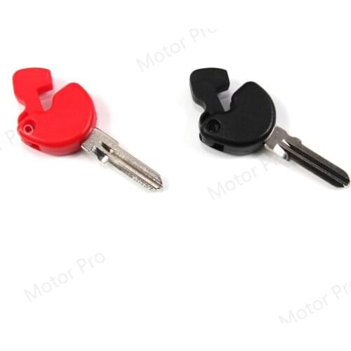 Uncut Blade Blank Key For PIAGGIO Vespa GTS 125 200 259 300 Motorcycle Accessories With Logo Red GTS125 GTS200 GTS259 GTS300