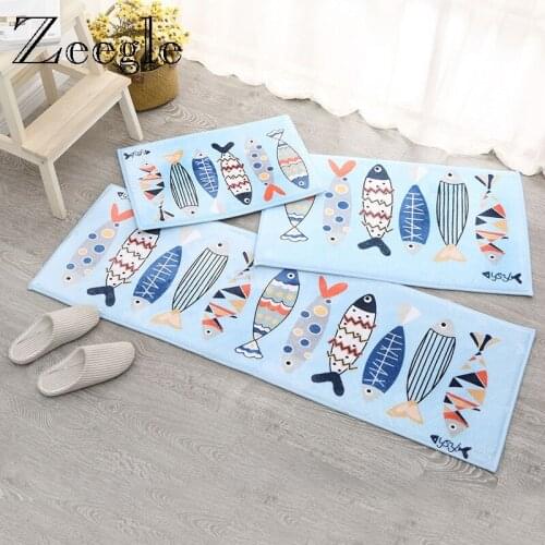 Zeegle Carpet and Rug for Living Room Anti Slip Kitchen Rug Absorbent Hallway Floor Mat Doormat Sofa Area Rug Bedside Carpet Mat