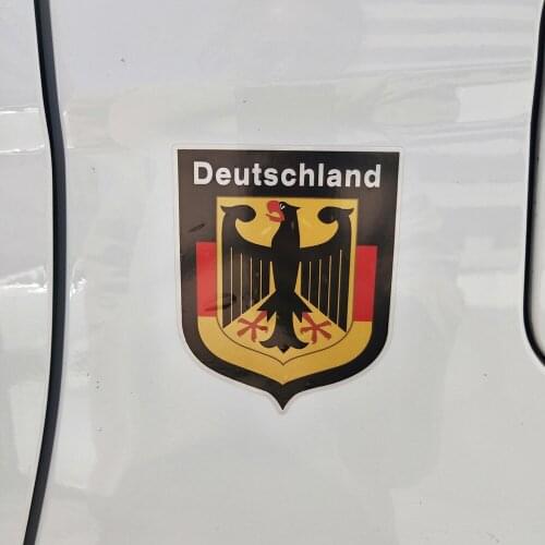 Creative German Shield Deutschland Decals Car Sticker KK vinyl Cover scratches waterproof auto Accessories PVC 12cm x 12cm