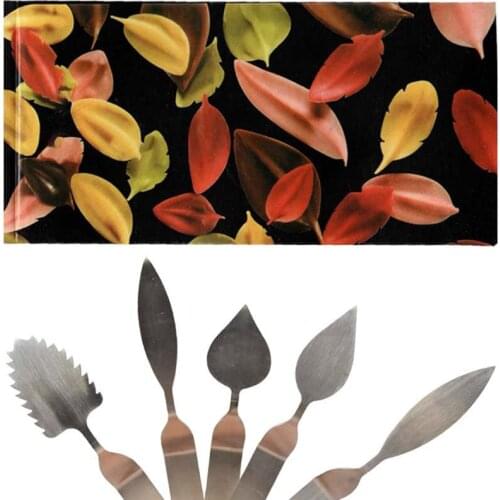 Stainless Steel Cake Spatula Feather Leaf Knife Chocolate Mousse Decoration Tool