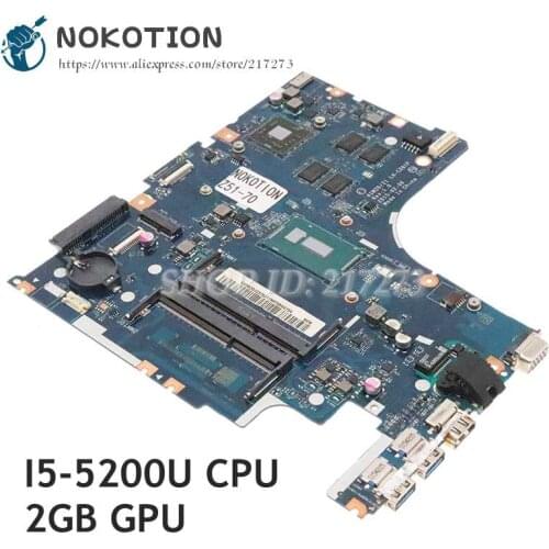 NOKOTION AIWZ0 Z1 LA-C281P Main Board For Lenovo Z51-70 Laptop Lotherboard DDR3L SR23Y I5-5200U CPU R7 M360 Video card