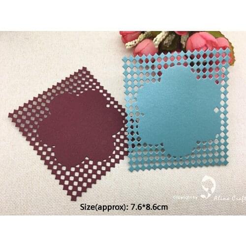 METAL CUTTING DIES cut Diamond flower dot sewing stitch background art cutter Scrapbook PAPER CRAFT album card punch stencils