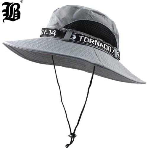[FLB] Summer Sun Hat Bucket Men Women Boonie Hat with Neck Flap Outdoor Large Wide Brim Hiking Fishing Mesh Breathable F328