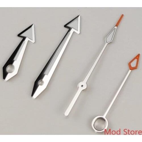 NEW Silver SEA MASTER Style Watch Hands 4 Copper Fashion Hands Fit Mingzhu DG3804(GMT) Mov't Super Green Finish Luminous