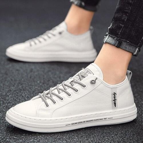 ORVAB Men's White Sneakers