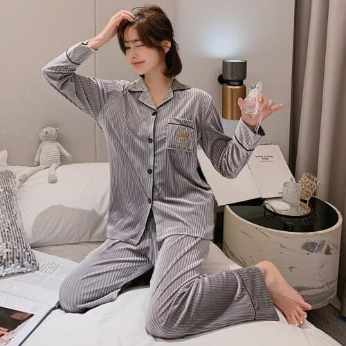 Long Sleeve Thick Warm Flannel Pajama Set for Women Winter Coral Velvet Cute Cartoon Totoro Sleepwear Suit Pijama Mujer Homewear