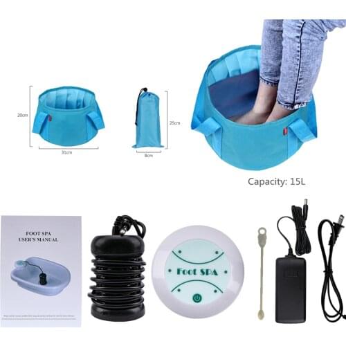 Portable Body Bath ionic Aqua Foot Detox Massage Device Aqua Cell Foot Bath Machine Ionic Cleanse Foot Spa With Foldable Basin