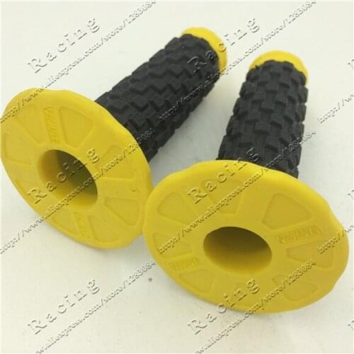 Motorcycle DIRT PIT BIKE MOTOCROSS 7/8" HANDLEBAR RUBBER GEL HAND GRIPS W/ BAR END For PRO Taper Bar