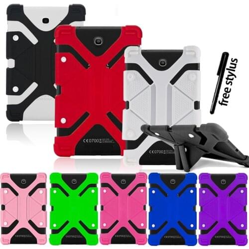 Silicone Stand Case Cover for Alcatel 1T /3T /A3 /10 10.1 Inch Tablet Universal Silicone Case Shockproof Protection Case