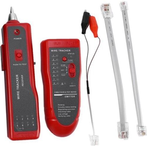 RJ11 RJ45 Cat5 Cat6 Telephone Line Tracker Tracer Toner Ethernet LAN Network Cable Tester Detector Line Finder