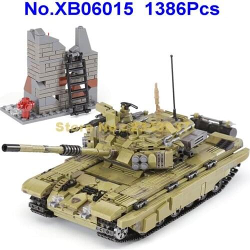 Xb06015 1386pcs Military The Scorpio Tiger Tank Building Block 5 Toy