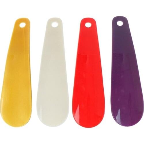 1Pcs 16cm Professional Shoehorn Flexible Shoe Lifter Spoon Shape Shoe Horns Plastic Shoe Horn