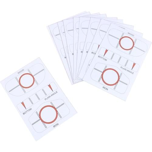 10Pcs Golf Impact Tapes Labels Training Aids Recorder Kit for Woods Irons Putter Practice Golf Training Aids Sports Accessarie