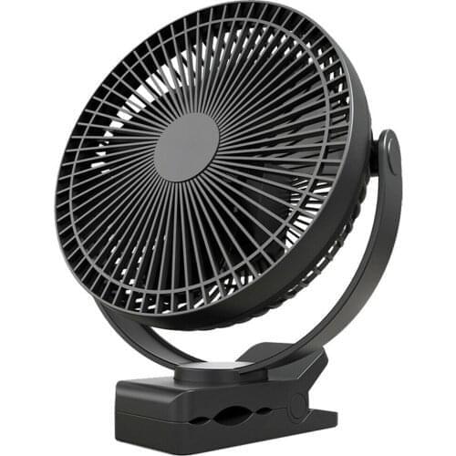 10000mAh 8-Inch Rechargeable Battery Operated Clip On Fan Air Circulating Usb Fan Portable For Outd Camping Tent Beach Or Car