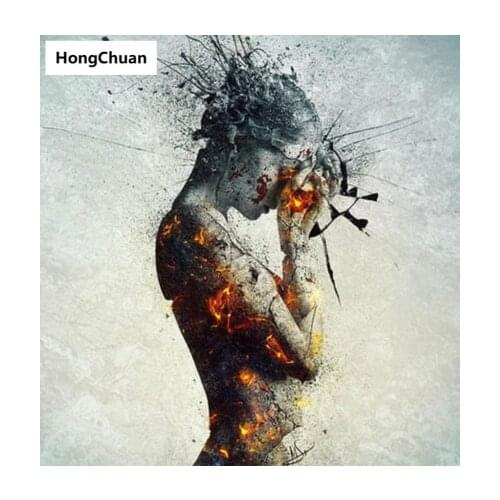 Abstract Figure 5D DIY Square/Round Diamond Painting Mosaic Cross Stitch Home Decoration Mural Christmas Gift New Year