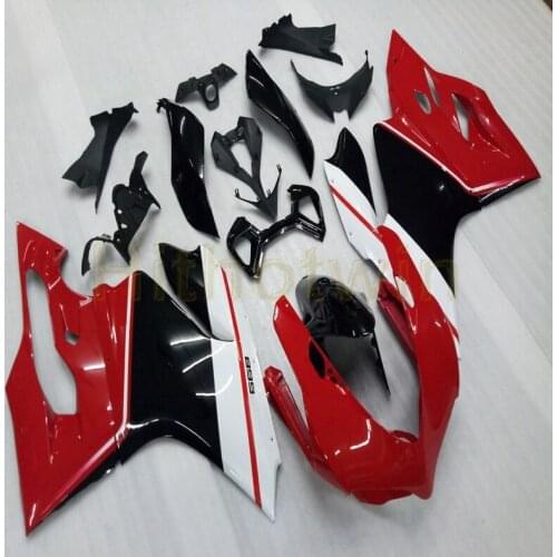 Free Screws+Custom Injection mold red black Motorcycle article for 1199 2012 2013 2014 ABS fairing