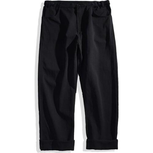 Khaki Fashions Sweatpants Cotton Trousers Men Harajuku Wide Leg Cargo Pants 2021 Streetwear Vintage Harem Pants Male