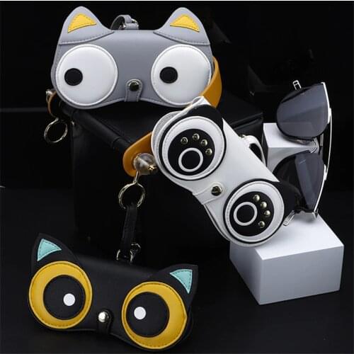Glasses case cute eyeglass case cartoon sunglasses bag women sunglasses storage case cateye sunglasses cases brillenkoker