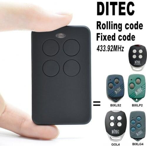 Ditec Garage Remote Control Command Transmitter DITEC 433mhz remote control duplicator gate door control rolling code fixed code