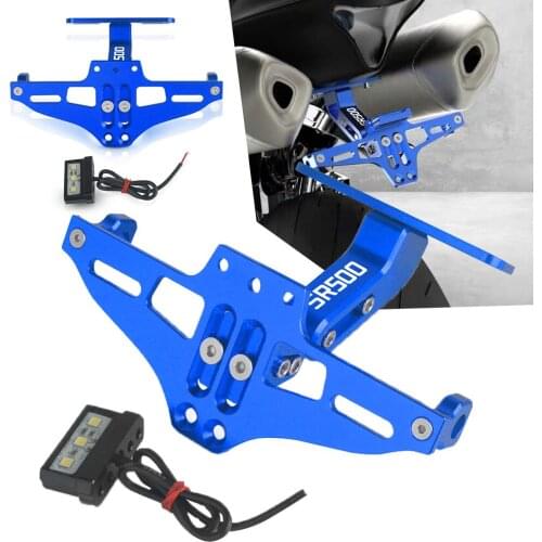 FOR YAMAHA SR500 SR 500 1978 1979 1980 1981 1982 1983-1991 Motorcycle Adjustable Angle License Number Plate Frame Holder Bracket