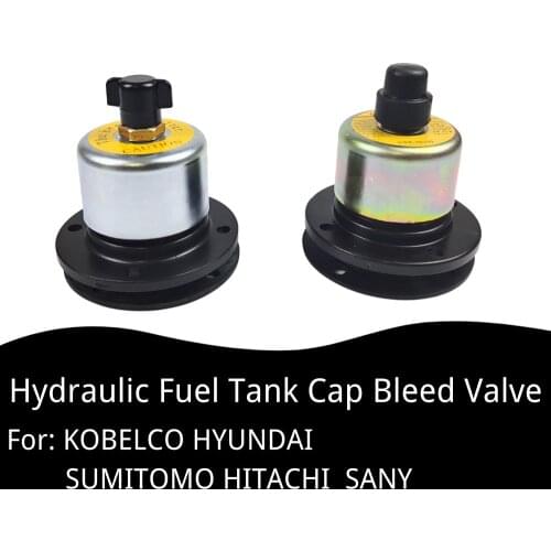 Excavator Hydraulic Fuel Tank Cap Bleed Valve Breathing Filter Ventilation Exhaust Valve for SUMITOMO KOBELCO HITACHI SANY