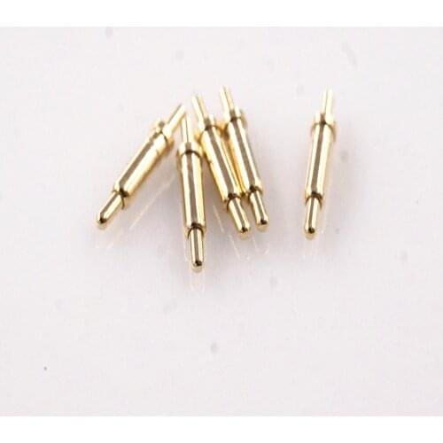 100 pcs Spring Loaded pogo pin height 7.0 mm Through Holes PCB Solder Flange 1.8 mm Diamter Single 12V 1Amp
