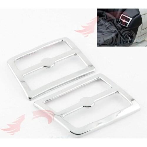 2 PC ABS Plastic Goldwing Chrome Fairing Tank Trim Rear Speaker Grille For Honda GL1800 2001-2005 02 03 04 05