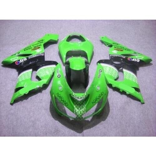 Motorcycle Fairing kit for KAWASAKI Ninja ZX6R 05 06 ZX6R 636 2005 2006 Advanced green black ABS Fairings set +7 gifts SX63