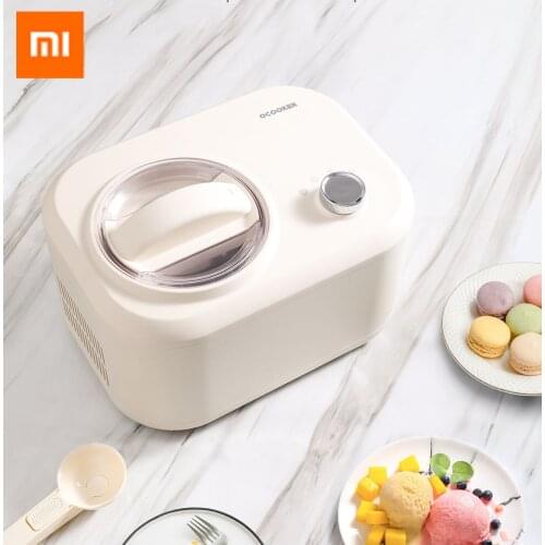Xiaomi OCOOKER 1L Household Ice Cream Machine Compressor Fast Cooling Removable Liner Easy Wash DIY Fruit-flavor Smoothie Maker
