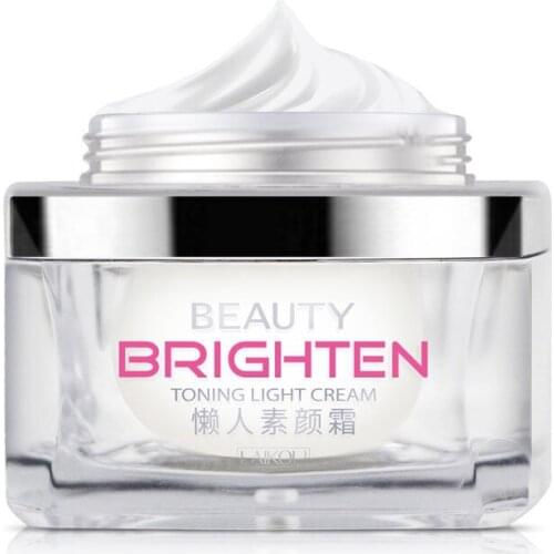 LAIKOU Brighten Toning Light Cream 50g Invisible Concealer Rejuvenation Brightens Complexion Lazy Necessary Face Care Cream