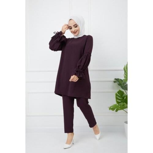 2 Pieces Muslim Women Set Muslim Sets Hijab Abaya Kaftan Caftan Patns and Tunic Set Muslim Women Fashion Long Dress Turkey Dubai