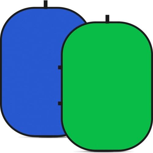 Neewer Chromakey Backdrops,Green Screen and Blue Screen, 2-in-1 Collapsible Background for Photography,Gaming and Live Streaming