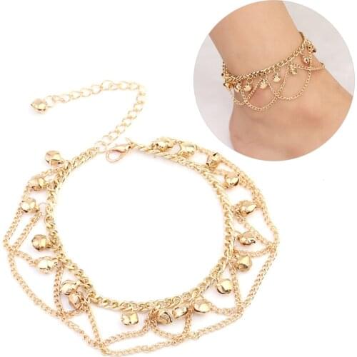Foot Jewelry Fashion Tassel Bell Anklet Bohemia Style Ankle Bracelet Anklet Leg Foot Chain Ankle Chain Sexy Foot Chain Jewellery