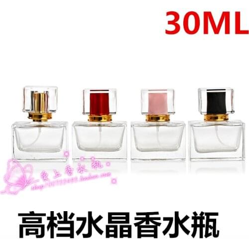 The new high-grade crystal material 30ml glass perfume spray bottle