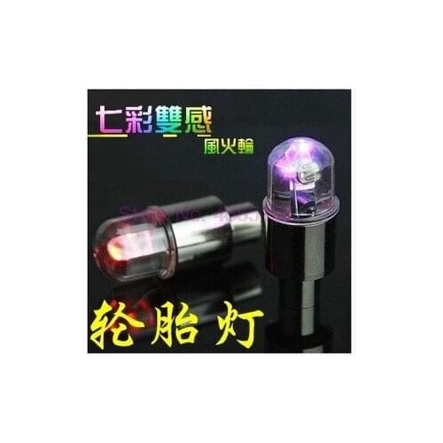 By DHL 200PCS Bike Bicycle Cycling Car Tyre Wheel Neon Valve Firefly Spoke LED Light Lamp