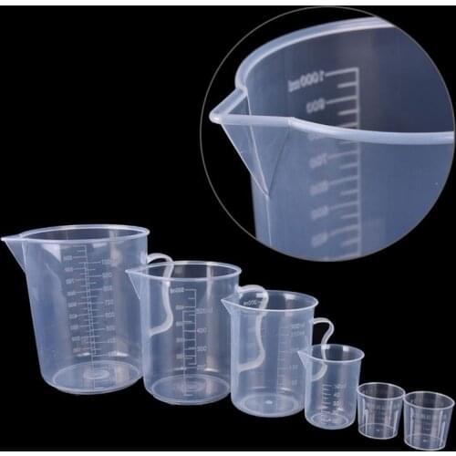 20/30/50/300/500/1000ML Plastic Jug Pour Spout Surface Kitchen Tool Supplies Measuring Cup