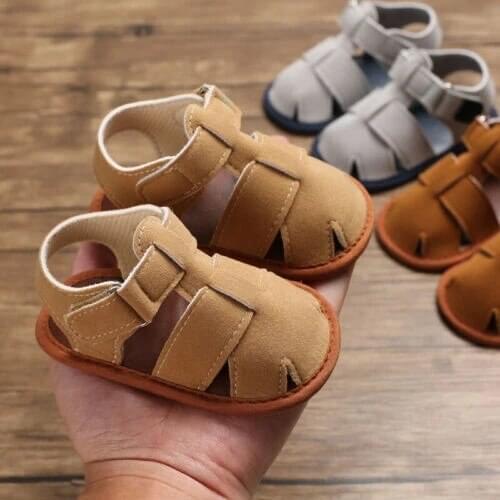 Baby Boys Sandals Toddler Summer New Kids Students Leather Beach Holiday Shoes Newborn Baby Shoes For Boys 0-18M