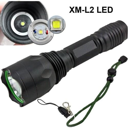 XML2 LED C10 L2 flashlight 5 Modes xm-l2 18650 Flashlight 1000lm tactical torch lantern LED Lamp lanterna tatica camping lamp