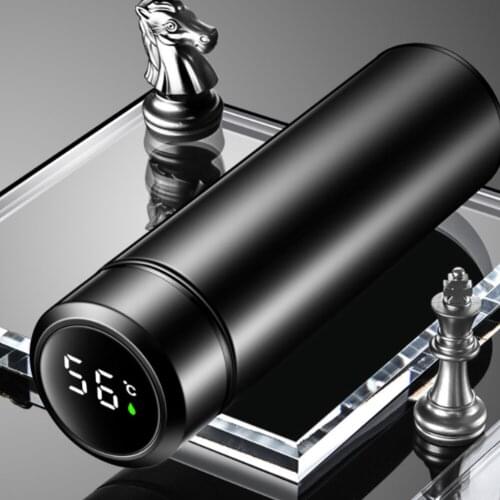 Outdoor Water Bottle Stainless steel intelligent temperature display thermos cup Waterproof and leakproofHiking Household cup
