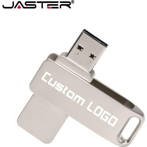 JASTER USB Flash Drive Metal Pendrive High Speed 64GB 32GB 16GB 4GB Memory Stick pen Drive Real Capacity USB Flash mini U disk