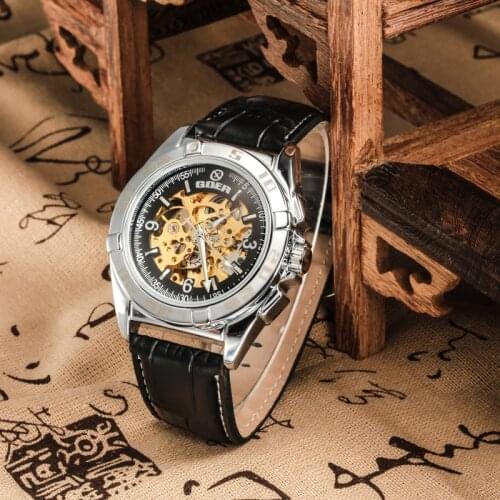 Von.Jovani Men's Watch With Leather Strap