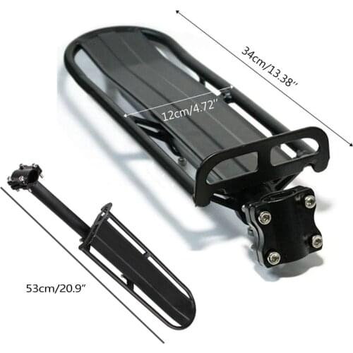 Bicycle Rear Rack Mountain Bike Flat Telescopic Carrier Bicycle Equipment Accessories Mountain Bike Rack